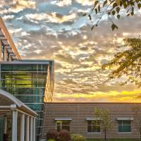 Lake Ontario Hall at sunset